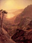 Albert Bierstadt View of Donner Lake, California oil painting reproduction